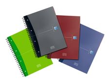 Oxford Europeanbook - Cahier A5 - 200 pages - petits carreaux (5x5 mm) - disponible dans différentes couleurs