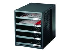HAN Monitor - Module de classement ouvert 5 tiroirs - noir