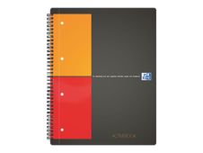Oxford Activebook - Cahier à spirale A4+ - 160 pages - petits carreaux (5x5 mm)
