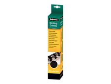 Fellowes - 25 anneaux de reliure en plastique - 14 mm - jusqu'à 100 feuilles - noir