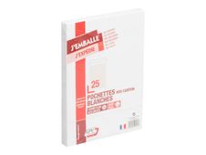 GPV Pack'n Post - 25 Pochettes blanches dos carton - C4 229 x 324 mm - bande auto-adhésive