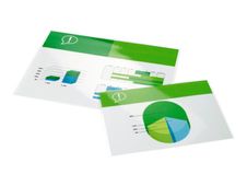 Ibico - pack de 100 - brillant - 216 x 303 mm - pochettes plastifiées