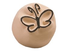 LaDot - Pierre pour tatouage éphémère - en céramique - taille S (2,2 x 2,2 cm) - papillon 