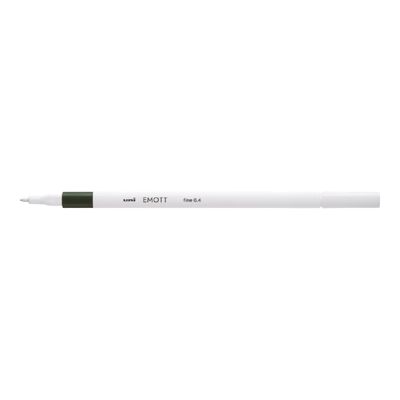 4902778241141-UniBall Emott EverFine - Crayon-feutre d'écriture - vert kaki-Angle gauche-0