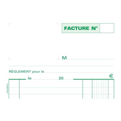 3130630132806-Exacompta - Manifold Carnet de factures - 50 dupli - 21 x 13,5 cm-Avant-0