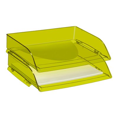 3462151357308-CEP Happy - Corbeille à courrier à l'italienne vert-Angle gauche-0