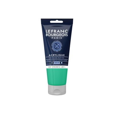 3013643004646-Lefranc Bourgeois - Peinture acrylique - vert Véronèse (imit.) - 80 ml-Avant-0