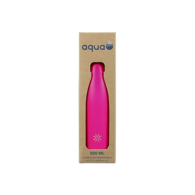 3135250122749-Aqua Neon - Gourde Bouteille isotherme 500 ml - double paroi - disponible dans différentes couleu-Avant-3