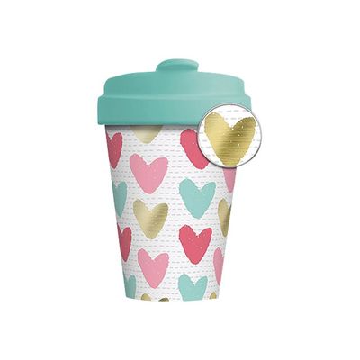 4260375689378-Kiub Bambou Chic - Mug Bamboo Cup - 420 ml - Cœurs-Angle droit-0