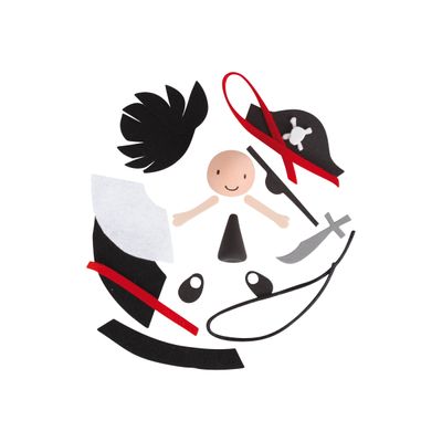 8410782140870-APLI kids - Kit de bricolage Pirate-Avant-0