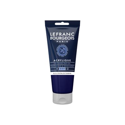 3013643004097-Lefranc & Bourgeois - Peinture acrylique - bleu - 80 ml-Avant-0