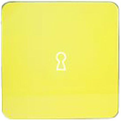 3660141947762-Armoire murale à clés multiBox "Key holder" - Motif serrure - jaune--0