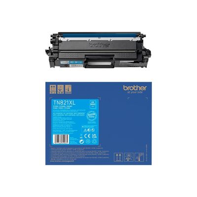 4977766810975-Brother TN821XL - cyan cartouche laser d'origine-Avant-1