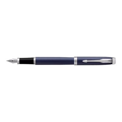 3501179316543-Parker IM - Stylo plume bleu - pointe moyenne-Angle gauche-2