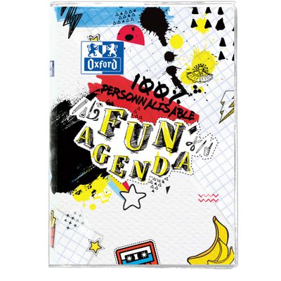 3147281943903-Agenda Oxford Fun'Agenda personnalisable - 1 jour par page - 12 x 18 cm - différents modèles disponib--1