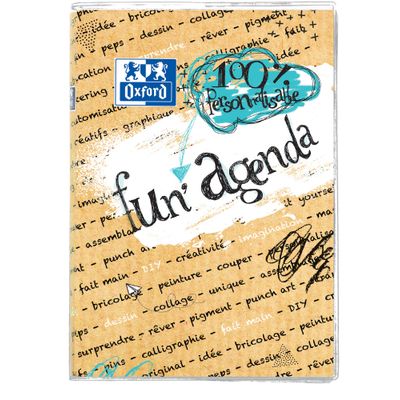 3147281943903-Agenda Oxford Fun'Agenda personnalisable - 1 jour par page - 12 x 18 cm - différents modèles disponib--2
