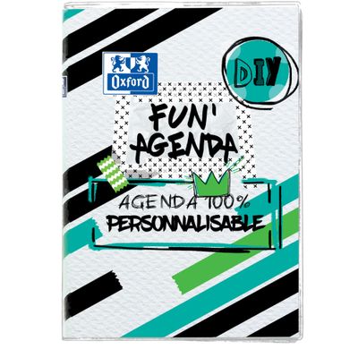 3147281943903-Agenda Oxford Fun'Agenda personnalisable - 1 jour par page - 12 x 18 cm - différents modèles disponib--3
