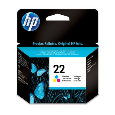 0884962780787-HP 22 - 3 couleurs - cartouche d'encre originale (C9352AE)--0