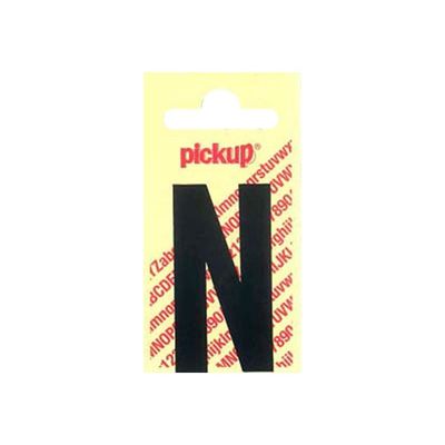 2012349362204-Pickup - Étiquette autocollante - 90 mm - Lettre N - noir mat-Avant-0