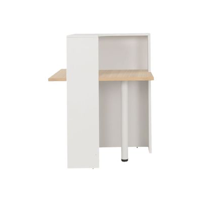 3483600772794-Banque d'accueil en angle à 90° ZOOM - L85 x H74 x P85 - chêne structuré-Droite-1