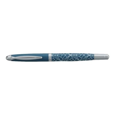 3219918242458-Enzo Varini Maggiore - Stylo plume bleu-Angle gauche-0