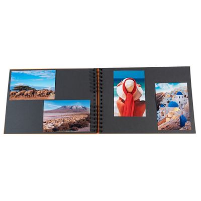 3130630150046-Exacompta Milano - Album photos 32 x 22 cm - 50 pages - orange--3