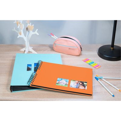 3130630150046-Exacompta Milano - Album photos 32 x 22 cm - 50 pages - orange--4