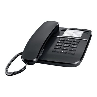 4250366829784-Gigaset DA410 - téléphone filaire - noir-Angle droit-0