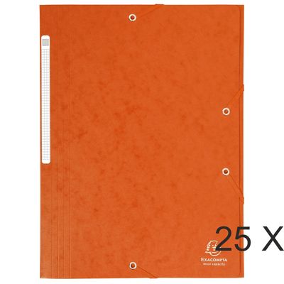 3130632171179-Exacompta - 25 Chemises à rabats maxi capacity - orange--0