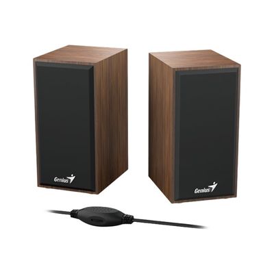 4710268256991-Genius SP-HF180 - mini-enceinte multimédia - bois-Avant-2