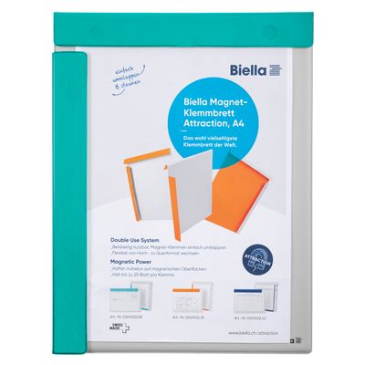 3130630193937-Exacompta - Porte bloc aimanté - A4 - turquoise--0