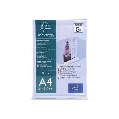 9002493109285-Exacompta - Porte-visuel droit - A4 vertical-Avant-0