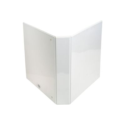 3130639518465-Exacompta Kreacover - Classeur à anneaux personnalisable - Dos 44 mm - A4 Maxi - blanc - 3 poche-Gauche-2
