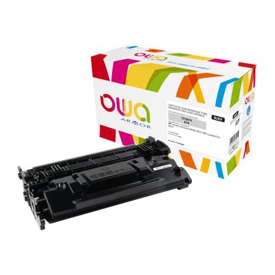3112539632854-Cartouche laser compatible HP 87A - noir - Owa K15958OW-Avant-0