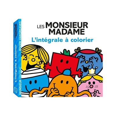 9782017172482-L'intégrale à colorier - Les Monsieur Madame - par Hargreaves Roger -Angle gauche-0