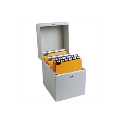 3364220547187-Exacompta - Boîte à fiches - A5 - pour 500 cartes - dune-Angle gauche-0