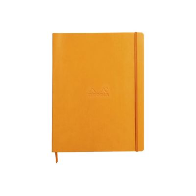3037921177150-RHODIA Rhodiarama - Carnet souple A4+ - 160 pages - ligné - orange-Avant-0