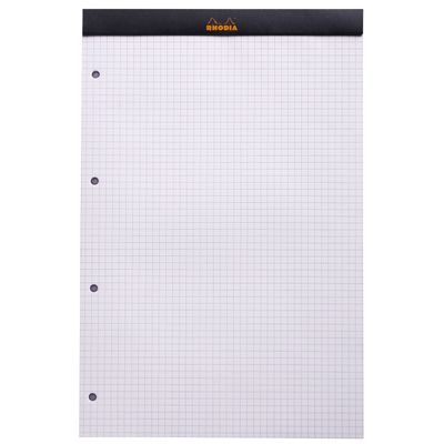 3037922020097-Rhodia - Bloc notes - A4 + - 160 pages - petits carreaux - noir--1