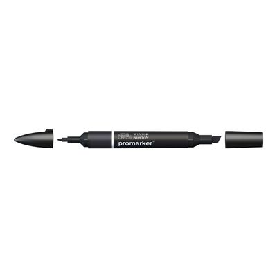 884955070734-ProMarker - 2 Marqueurs double pointe - noir et blender-Angle gauche-1
