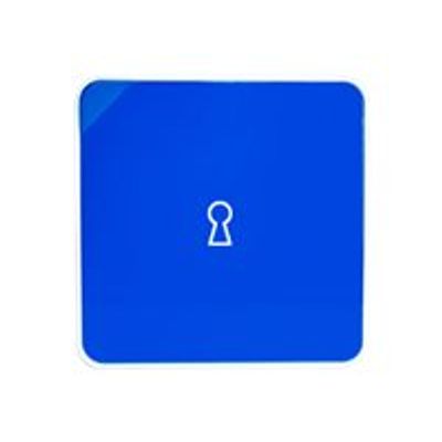 3660141947748-Armoire murale à clés multiBox "Key holder" - Motif serrure - bleu-Avant-0