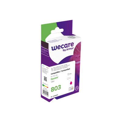 3112539747190-Cartouche compatible Epson T0803 Colibri - magenta - Wecare-Angle gauche-0
