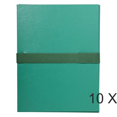 3130632026431-Exacompta - 10 Chemises extensibles à sangle - vert--0