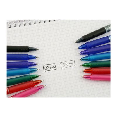 4902505417580-Pilot Frixion Ball Clicker - Pack de 12 rollers effaçables - 0,7 mm - bleu-Gros plan-2