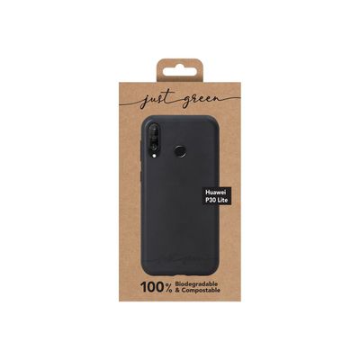3571211428350-Just Green - Coque de protection pour Huawei P30 Lite - noir-Avant-3