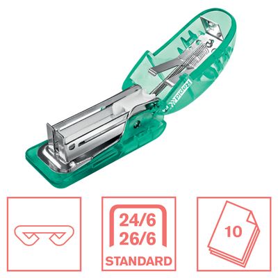 4051661030796-Rapid - Mini Agrafeuse Colour'Breeze - capacité 10 feuilles - agrafes 24/6 ou 26/6 - Vert-P_300032860_2-1