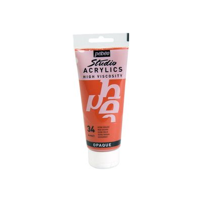 3167868310348-Pebeo Studio Acrylics - Peinture acrylique à base d'eau - ocre rouge - 100 ml-P_300053513_1-0