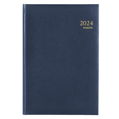 5412303005616-Agenda Lima Euro - 1 jour par page - A5 - bleu - Brepols--0