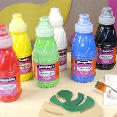 3134725003736-Cléopâtre Princess Mérit Nacrée - peinture - peinture acrylique - vert - 250 ml--1