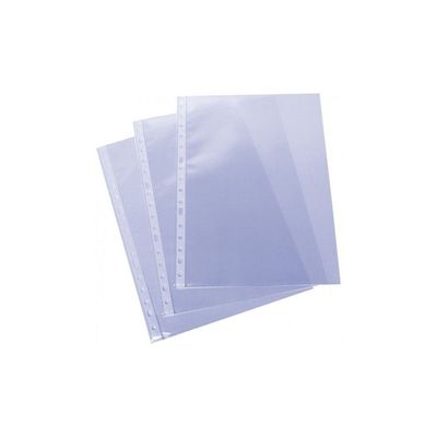 8413623557318-Grafoplas - Pochette perforée - pour A5 (145 x 210 mm) - transparent (pack de 100)--0