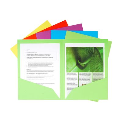 3130634150004-Exacompta Nature Future - 25 Chemises double poche - 220 gr - couleurs assorties-Avant-1